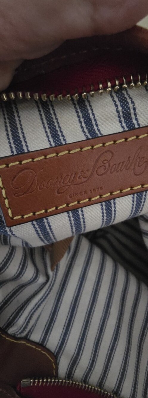 Dooney & Bourke Nylon Shoulder Bag With Leather Strap, Slouchy - Picture 3 of 16